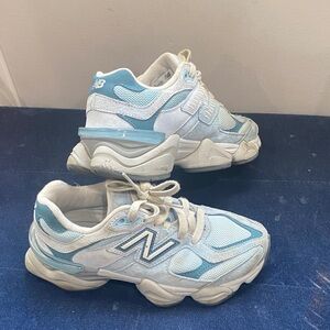 New Balance 9060 Kids' Light Blue and White Sneakers
